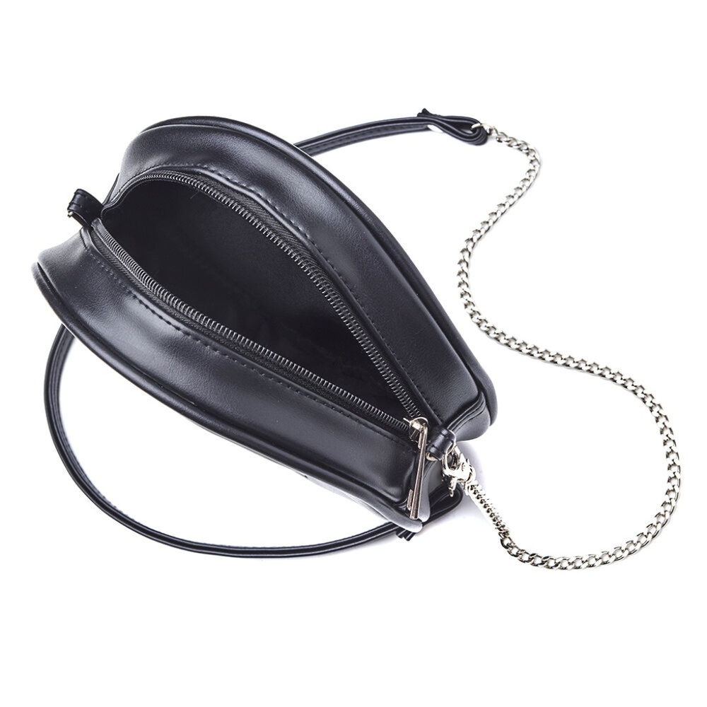 Alchemy Gothic Black Round Purse Pentagram Vegan - Picture 5 of 5